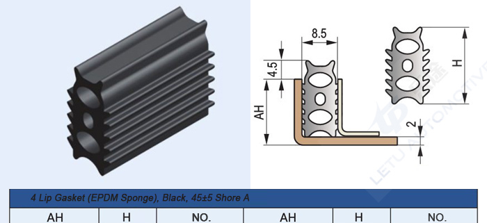 Lip Gasket EPDM Sponge