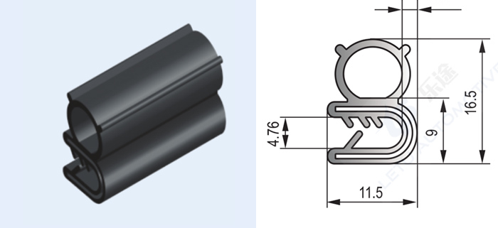 Self-gripping Sealing Profiles Integrated Steel Strip Core.