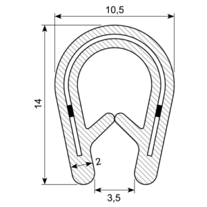 PVC Plastic Edge Trims