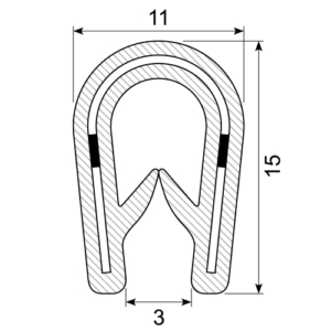 PVC Plastic Edge Trims