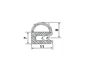 EPDM Edge Protection Sealing Profiles