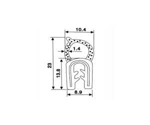 EPDM Edge Protection Sealing Profiles