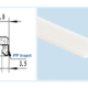 Kerf Weatherstripping Q-Lon Urethane Foam V-Shaped Seal