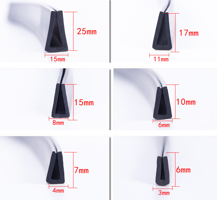 U channel rubber U channel extrusion