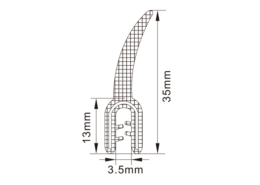 Rubber Edge Trim Seals