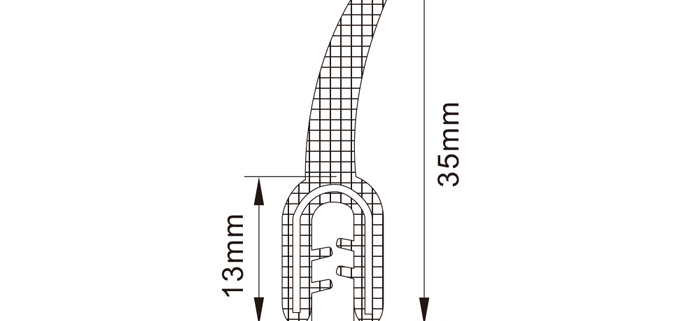 Rubber Edge Trim Seals