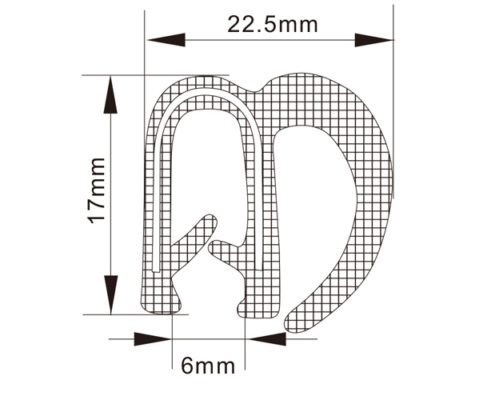 Rubber Edge Trim Seals