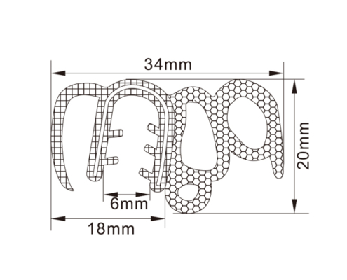 Rubber Edge Trim Seals