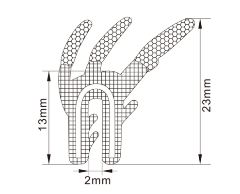 Rubber Edge Trim Seals