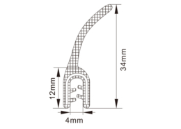 Rubber Edge Trim Seals