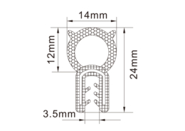 Rubber Edge Trim Seals