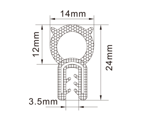 Rubber Edge Trim Seals