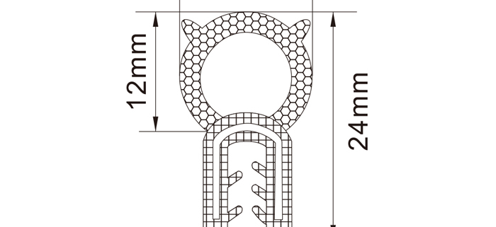 Rubber Edge Trim Seals