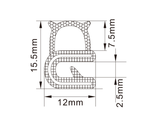 Rubber Edge Trim Seals