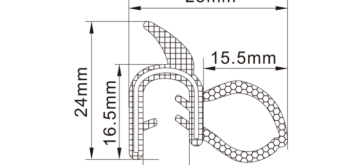 Rubber Edge Trim Seals