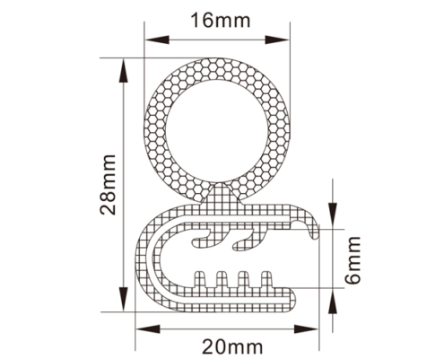 Rubber Edge Trim Seals