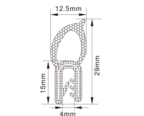 Rubber Edge Trim Seals