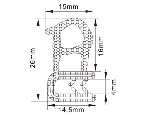 Rubber Edge Trim Seals