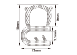 Rubber Edge Trim Seals