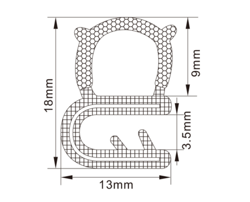 Rubber Edge Trim Seals