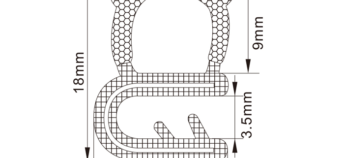 Rubber Edge Trim Seals