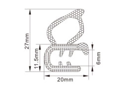 Rubber Edge Trim Seals