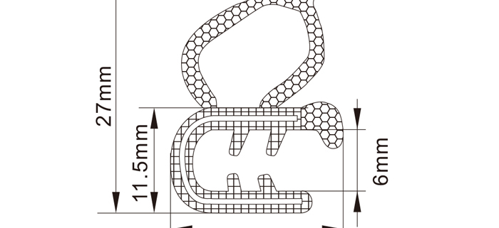 Rubber Edge Trim Seals