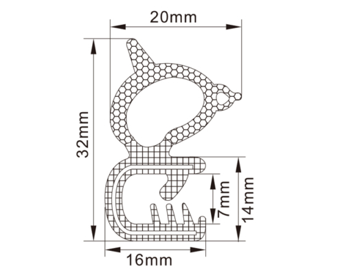 Rubber Edge Trim Seals