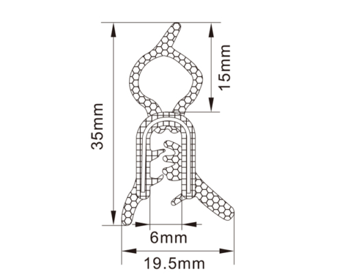 Rubber Edge Trim Seals