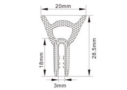 Rubber Edge Trim Seals