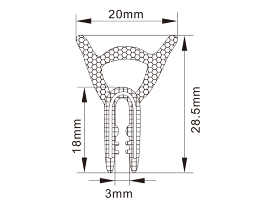 Rubber Edge Trim Seals