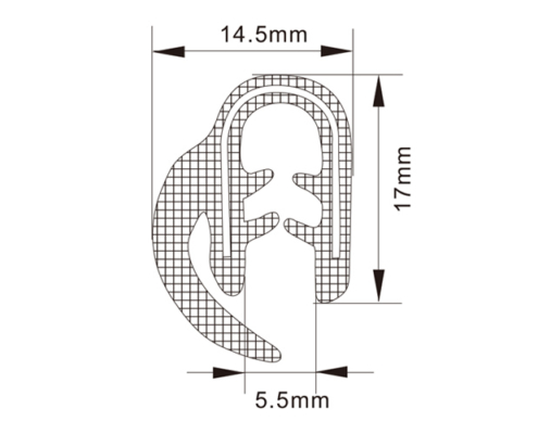 Rubber Edge Trim Seals