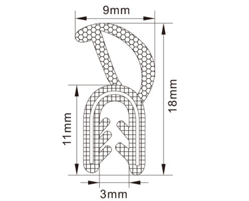 Rubber Edge Trim Seals