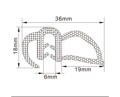 Rubber Edge Trim Seals