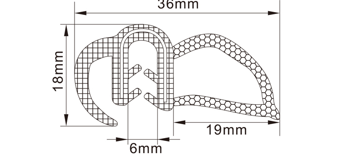 Rubber Edge Trim Seals