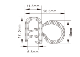 Rubber Edge Trim Seals