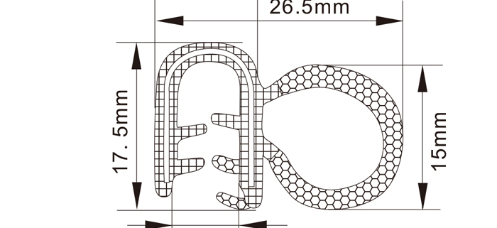 Rubber Edge Trim Seals