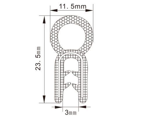 Rubber Edge Trim Seals