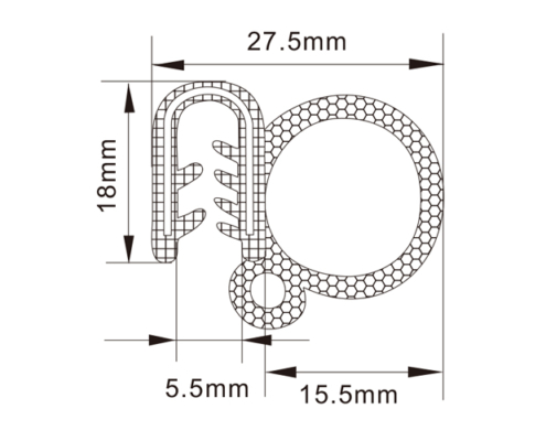 Rubber Edge Trim Seals