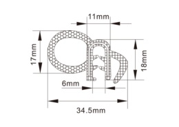 Rubber Edge Trim Seals