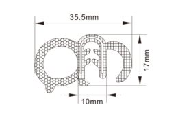 Rubber Edge Trim Seals