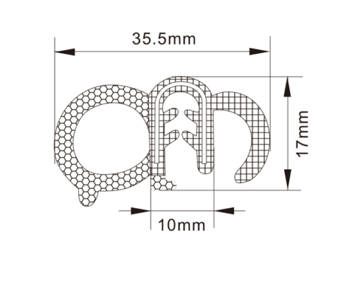 Rubber Edge Trim Seals