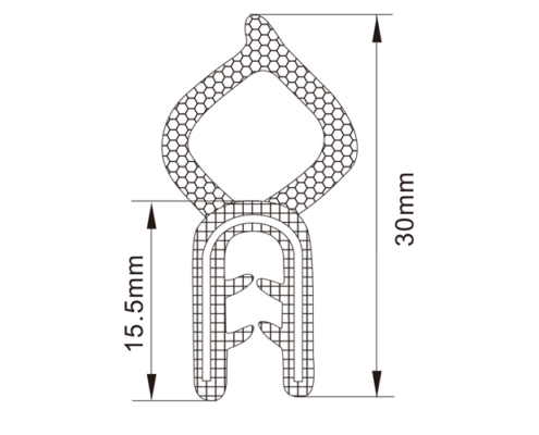 Rubber Edge Trim Seals