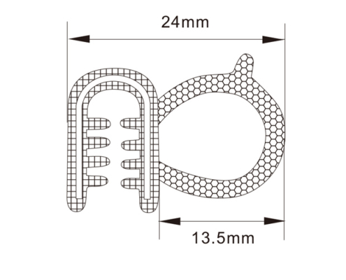 Rubber Edge Trim Seals