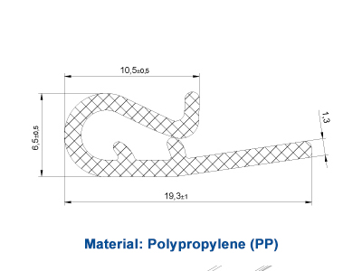 Upholstery Plastic J Clips