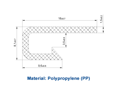 Upholstery Plastic J Clips