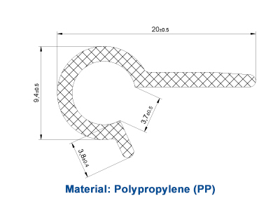 Upholstery Plastic J Clips