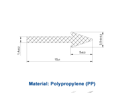 Upholstery Plastic J Clips