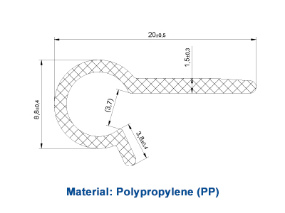 Upholstery Plastic J Clips