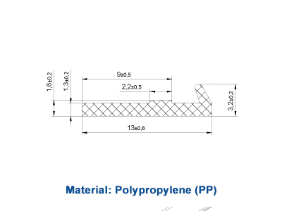 Upholstery Plastic J Clips